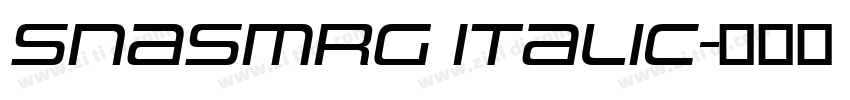 SnasmRg Italic字体转换 SnasmRg Italic字体转换